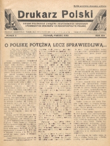 Drukarz Polski : organ Stowarzyszenia Drukarzy i Pokrewnych Zawodów Polski Zachodniej. R. 14, nr 3 (1938)