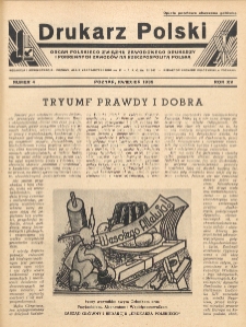 Drukarz Polski : organ Stowarzyszenia Drukarzy i Pokrewnych Zawodów Polski Zachodniej. R. 15, nr 4 (1939)