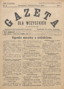 Gazeta dla Wszystkich : miesięcznik polityczno-społeczno-ekonomiczny. R. 1, nr 8 (1925)