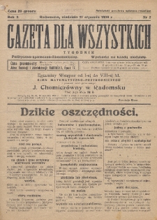 Gazeta dla Wszystkich : miesięcznik polityczno-społeczno-ekonomiczny. R. 2, nr 2 (17 stycznia 1926)