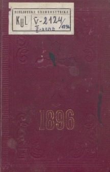 Ordo Officii Divini Recitandi, Sacrique Peragendi at usum Almae Ecclesiae Metropolitanae et Archidioecesis Posnaniensis pro Anno Domini 1896