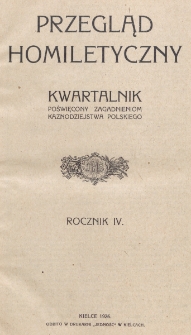 Przegląd Homiletyczny. R. 4 (1926), nr 3