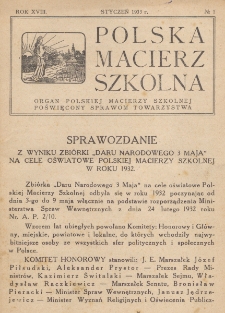 Polska Macierz Szkolna. R. 17, nr 1 (1933)