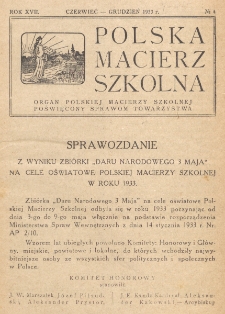 Polska Macierz Szkolna. R. 17, nr 4 (1933)