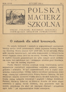 Polska Macierz Szkolna. R. 18, nr 1 (1934)