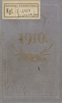 Ordo Officii Divini Recitandi, Sacrique Peragendi at usum Almae Ecclesiae Metropolitanae et Archidioecesis Posnaniensis pro Anno Domini 1910