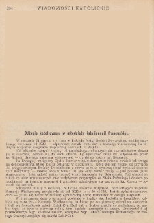 Wiadomości Katolickie. R. 3, T. 1, nr 14 (1926)