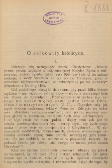 Wiadomości Katolickie. R. 10, nr 22 (1933)