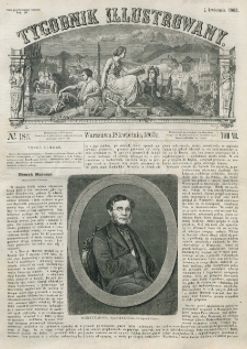 Tygodnik Illustrowany. T. 7, nr 186 (18 kwietnia 1863)