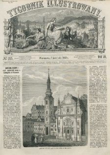 Tygodnik Illustrowany. T. 8, nr 215 (7 listopada 1863)