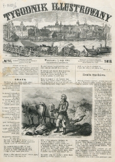 Tygodnik Illustrowany. T. 3, nr 86 (18=6 maja 1861)