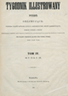 Tygodnik Illustrowany. T. 4 (1861), Strona tytułowa