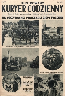 Ilustrowany Kuryer Codzienny : bezpłatny dodatek tygodniowy do nru ... "Ilustrowanego Kuryera Codziennego". R. 14, nr 42=734 (1938)