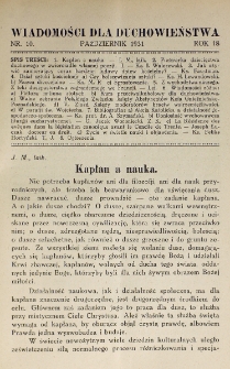 Wiadomości dla Duchowieństwa : organ Związku Kapłan&oacute;w "Unitas". Rok 18, nr 10 (1931)
