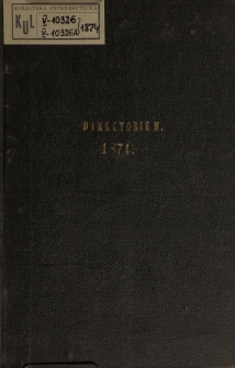 Directorium Admodum Reverend ac Vener. Conventus Ordinis S. P. Aurelii Augustini Eremitarum Veterobrunae Existentium pro Anno 1874