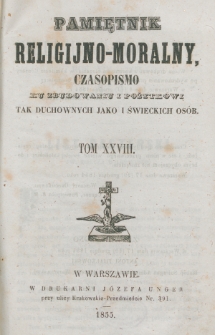 Pamiętnik Religijno-Moralny. 1855, nr 28