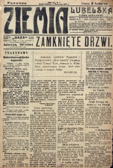 Ziemia Lubelska. R. 12, nr 1 (poranna 1 stycznia 1917)