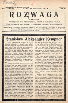 Rozwaga. R. 9, nr 6/7 (1924)