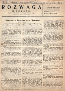 Rozwaga. R. 11, nr 1 (1926)