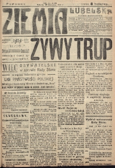 Ziemia Lubelska. R. 12, nr 49 (poranna 27 stycznia 1917)