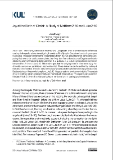 Joy at the Birth of Christ: A Study of Matthew 2:10 and Luke 2:10