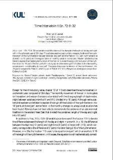 Time Intervals in 1 En. 72:8&ndash;32