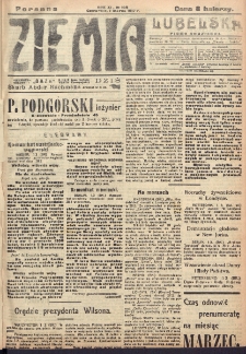 Ziemia Lubelska. R. 12, nr 109 (poranna 1 marca 1917)
