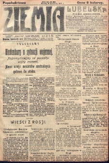 Ziemia Lubelska. R. 12, nr 182 (popołudniowa, 11 kwietnia 1917)