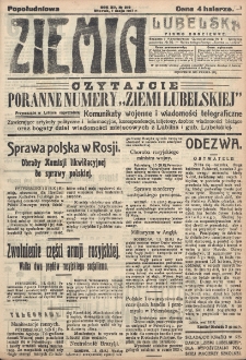 Ziemia Lubelska. R. 12, nr 219 (popołudniowa, 1 maja 1917)
