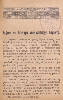 R&oacute;ża Duchowna : czasopismo miesięczne, poświęcone czci N. P. Maryi Kr&oacute;lowej R&oacute;żańca św. Rok 15 (kwiecień 1912)