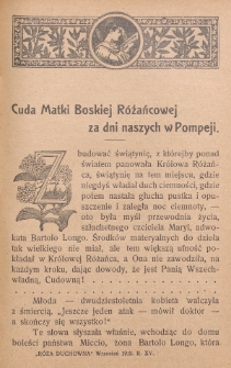 R&oacute;ża Duchowna : czasopismo miesięczne, poświęcone czci N. P. Maryi Kr&oacute;lowej R&oacute;żańca św. Rok 15 (wrzesień 1912)