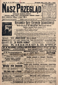 Nasz Przegląd : organ niezależny. R. 3, nr 186=816 (1925)