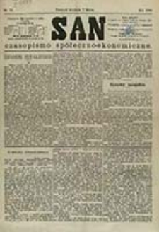 San : czasopismo społeczno-ekonomiczne / [wyd. i odpowiedzialny red. Adam Idzikowski]