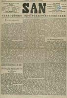 San : czasopismo społeczno-ekonomiczne / [wyd. i odpowiedzialny red. Adam Idzikowski]