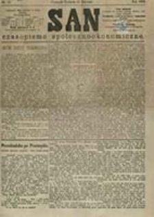 San : czasopismo społeczno-ekonomiczne / [wyd. i odpowiedzialny red. Adam Idzikowski]