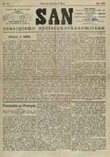 San : czasopismo społeczno-ekonomiczne / [wyd. i odpowiedzialny red. Adam Idzikowski]