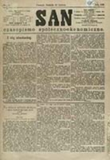 San : czasopismo społeczno-ekonomiczne / [wyd. i odpowiedzialny red. Adam Idzikowski]