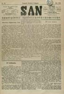 San : czasopismo społeczno-ekonomiczne / [wyd. i odpowiedzialny red. Adam Idzikowski]