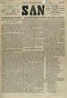 San : czasopismo społeczno-ekonomiczne / [wyd. i odpowiedzialny red. Adam Idzikowski]