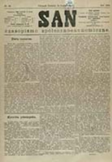 San : czasopismo społeczno-ekonomiczne / [wyd. i odpowiedzialny red. Adam Idzikowski]