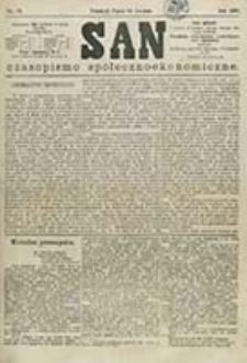 San : czasopismo społeczno-ekonomiczne / [wyd. i odpowiedzialny red. Adam Idzikowski]