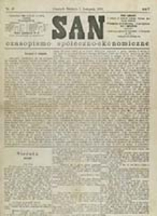 San : czasopismo społeczno-ekonomiczne / [wyd. i odpowiedzialny red. Adam Idzikowski]