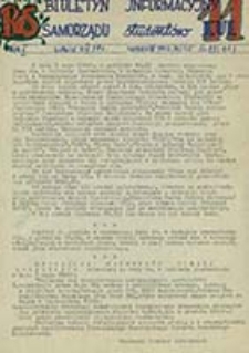 Biuletyn Informacyjny Samorządu / [Uczelniany Samorząd Student&oacute;w KUL, red. kolegium w składzie Jarosław Pawlak, Przemysław Omieczyński]