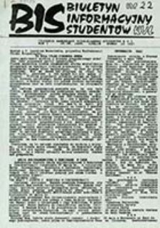 Biuletyn Informacyjny Samorządu / [Uczelniany Samorząd Student&oacute;w KUL, red. kolegium w składzie Jarosław Pawlak, Przemysław Omieczyński]