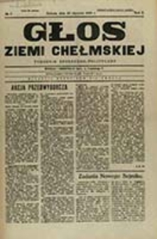 Głos Ziemi Chełmskiej : tygodnik społeczno-polityczny / [red. odp. i wyd. Aleksander Kazimierz Modrowski]