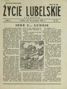 Życie Lubelskie : tygodnik / [red. Władysław Botta]