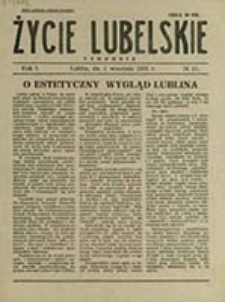 Życie Lubelskie : tygodnik / [red. Władysław Botta]