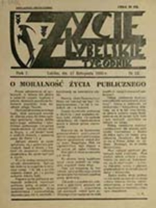 Życie Lubelskie : tygodnik / [red. Władysław Botta]