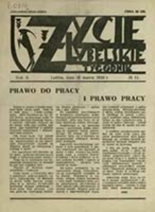 Życie Lubelskie : tygodnik / [red. Władysław Botta]