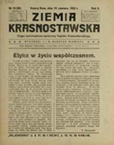 Ziemia Krasnostawska : organ samorządowo-społeczny Sejmiku Krasnostawskiego